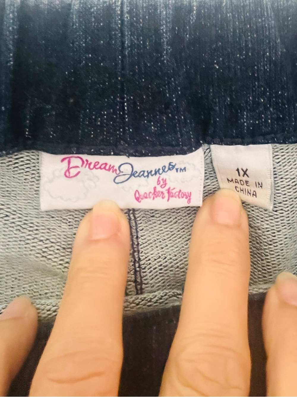 Dream Jeannes Pull-On Pants – Floral Embroidery  size 1X - Picture 5 of 7